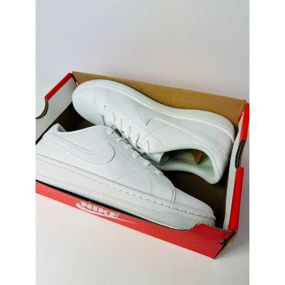 9 Women's Nike Court Royal 2 Next Nature 'Triple White' DH3159-100 - Picture 8 of 9